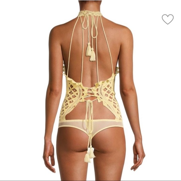 FREE PEOPLE Be My Battenburg Bodysuit XS - Picture 2 of 9